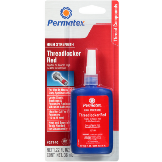 Permatex - Threadlocker - Red - 1.22 fl oz