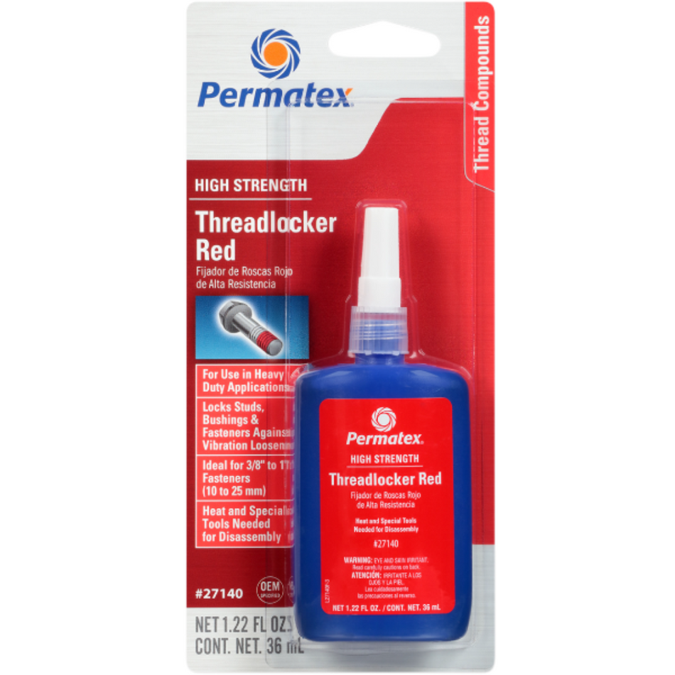 Permatex - Threadlocker - Red - 1.22 fl oz