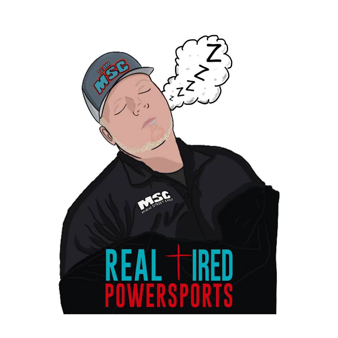 REAL TALK POWERSPORTS - "REAL TIRED" STICKER