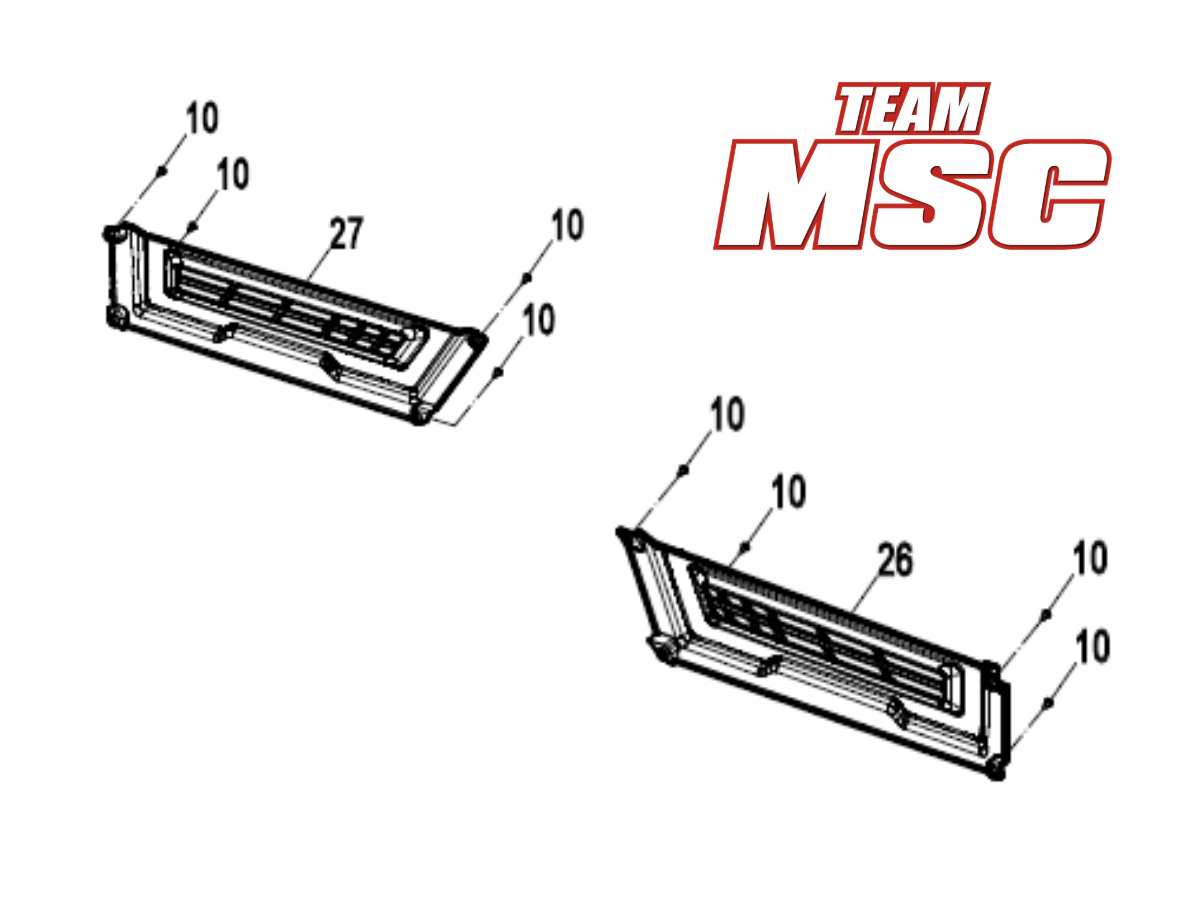 CFMOTO - UFORCE 600 DASH INSERTS