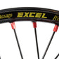 Beta Racing Kite 21" Front Wheel, Red Hubs, Red Nipples, Black Spokes, Black Rim
