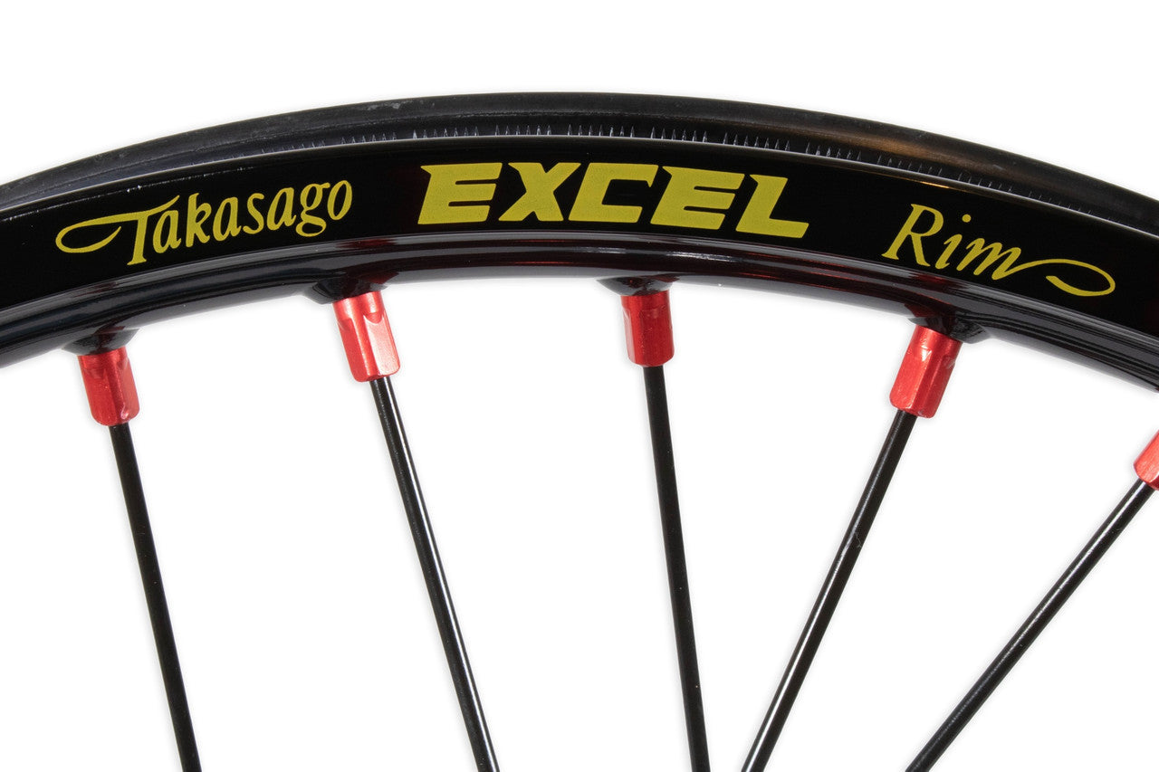Beta Racing Kite 21" Front Wheel, Red Hubs, Red Nipples, Black Spokes, Black Rim
