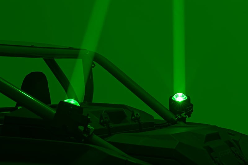 Rough Country - Laser Whip Light Kit - RGBW | 2400 Lumens | Pair