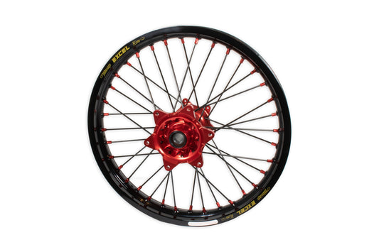 Beta Racing Kite 19" Rear Wheel, Red Hubs, Red Nipples, Black Spokes, Black Rim
