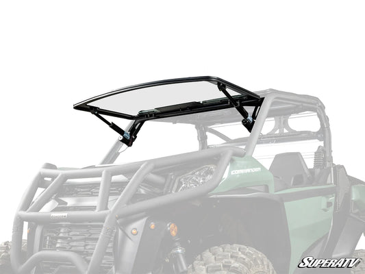 SuperATV - Can-Am Maverick Sport MaxDrive Power Flip Glass Windshield