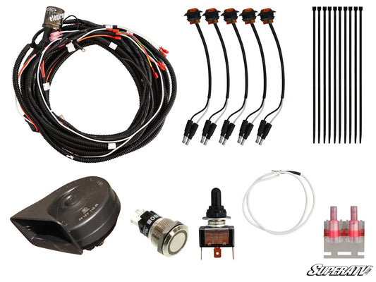 SuperATV - Can-Am Defender Plug & Play Turn Signal Kit with Toggle Switch and Dash Horn