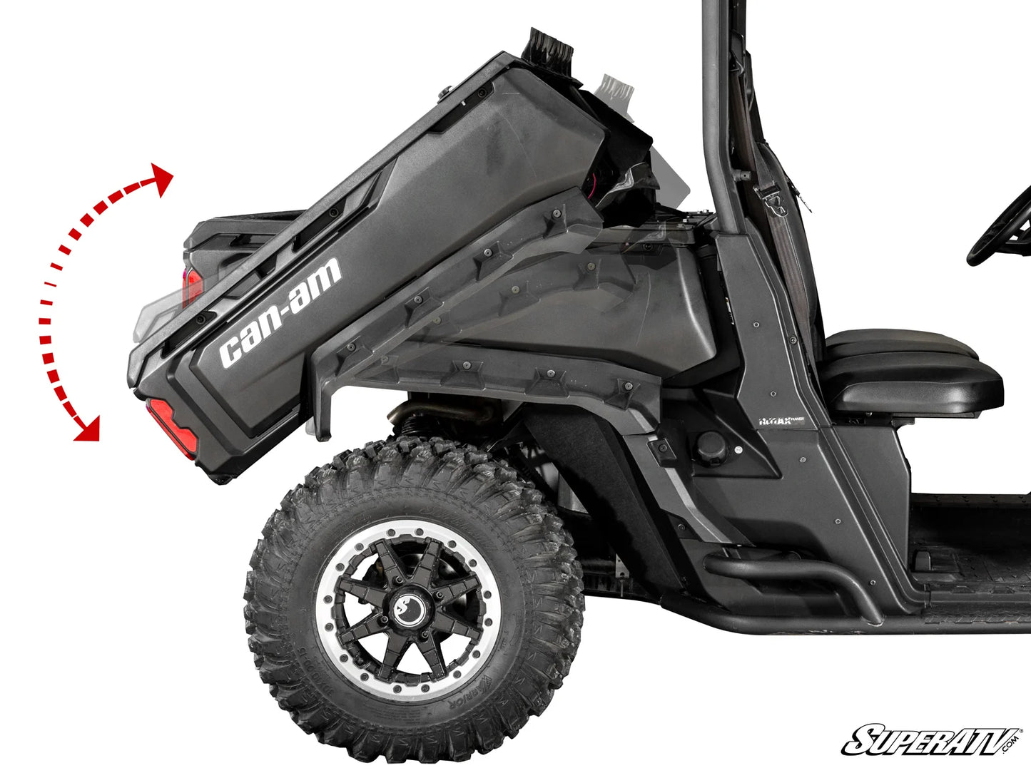 SuperATV - Can-Am Defender Electric Dump Bed Kit