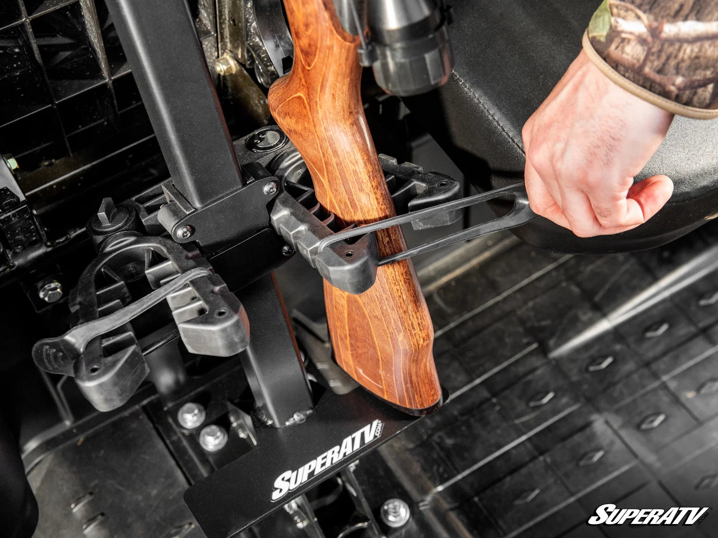 SuperATV - Can-Am Defender Floor-Mounted Gun Holder