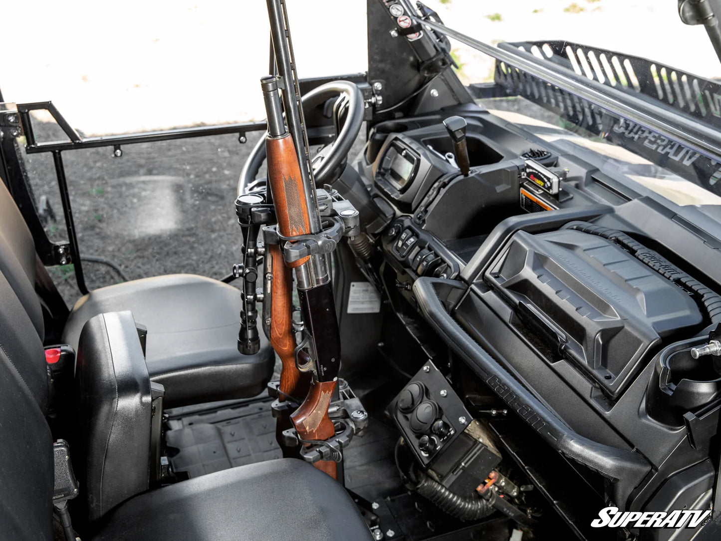 SuperATV - Can-Am Defender Floor-Mounted Gun Holder