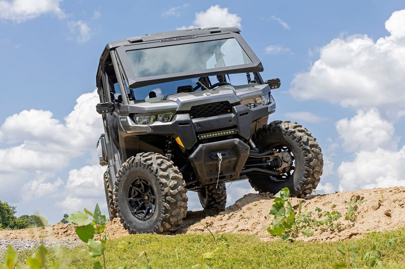 Rough Country - M1 Front Coil Over Shocks - Ride Height Adjust | Can-Am Defender HD 5/HD 8/HD 9