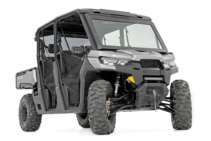 Rough Country - M1 Front Coil Over Shocks - Ride Height Adjust | Can-Am Defender HD 5/HD 8/HD 9