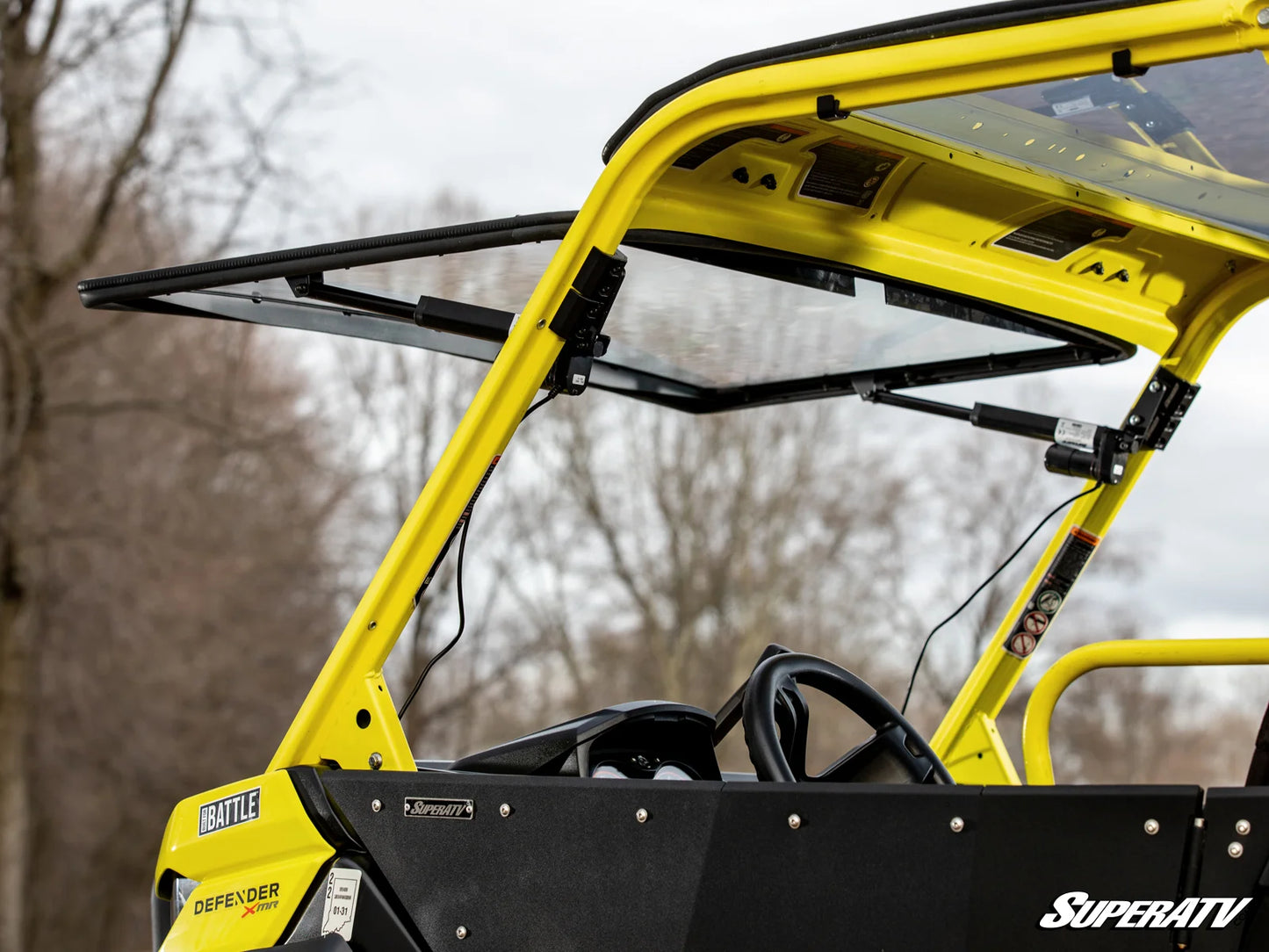 SuperATV - Can-Am Defender MaxDrive Power Flip Windshield