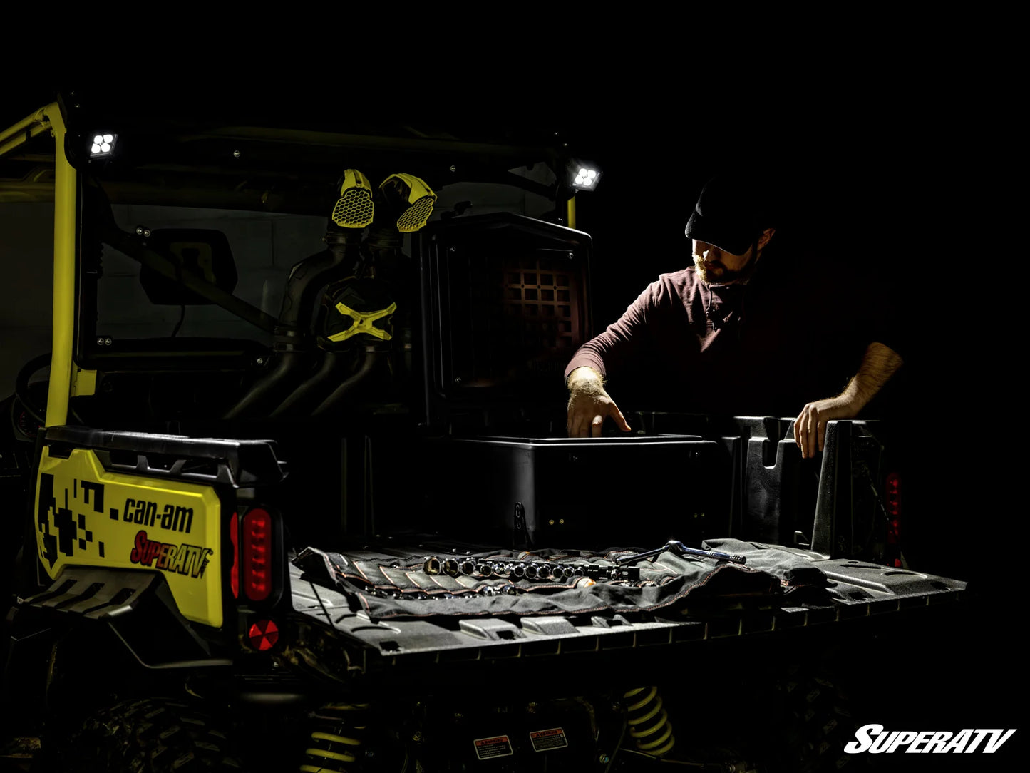 SuperATV - Can-Am Defender Rear-Facing LED Cube Lights