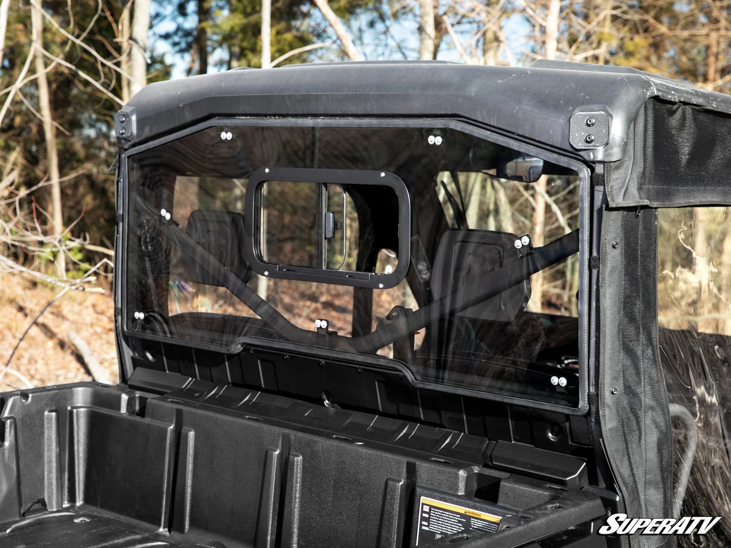 SuperATV - Can-Am Defender Sliding Rear Windshield