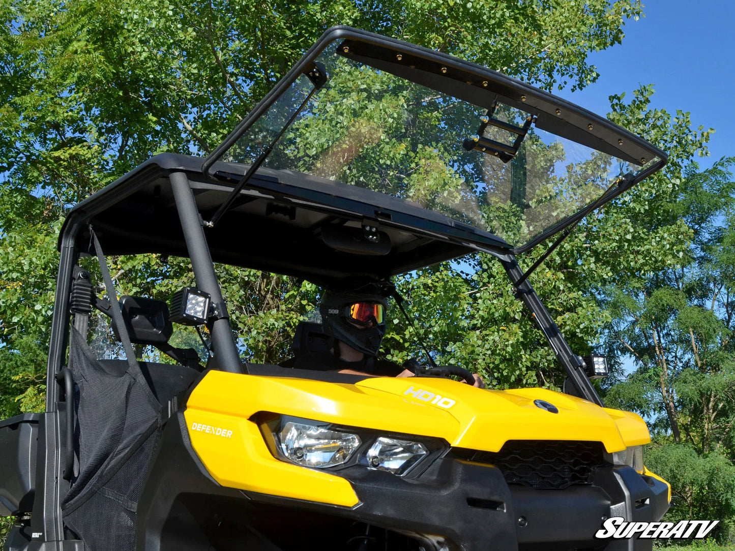 SuperATV - Can-Am Defender Flip Windshield