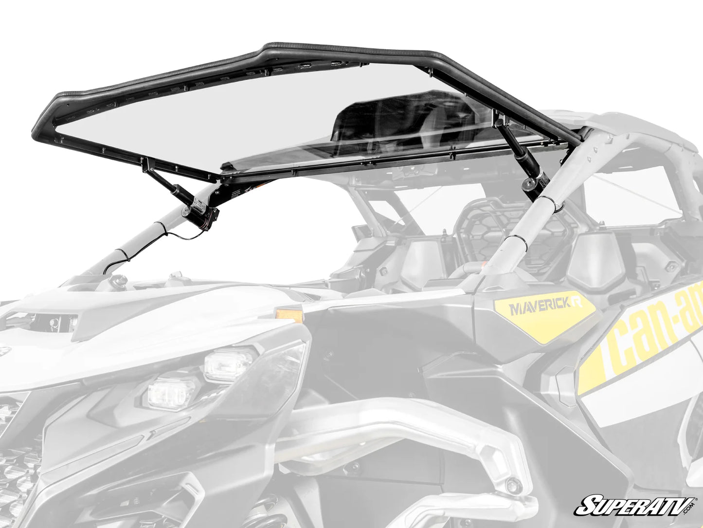 SuperATV - Can-Am Maverick R MaxDrive Power Flip Windshield