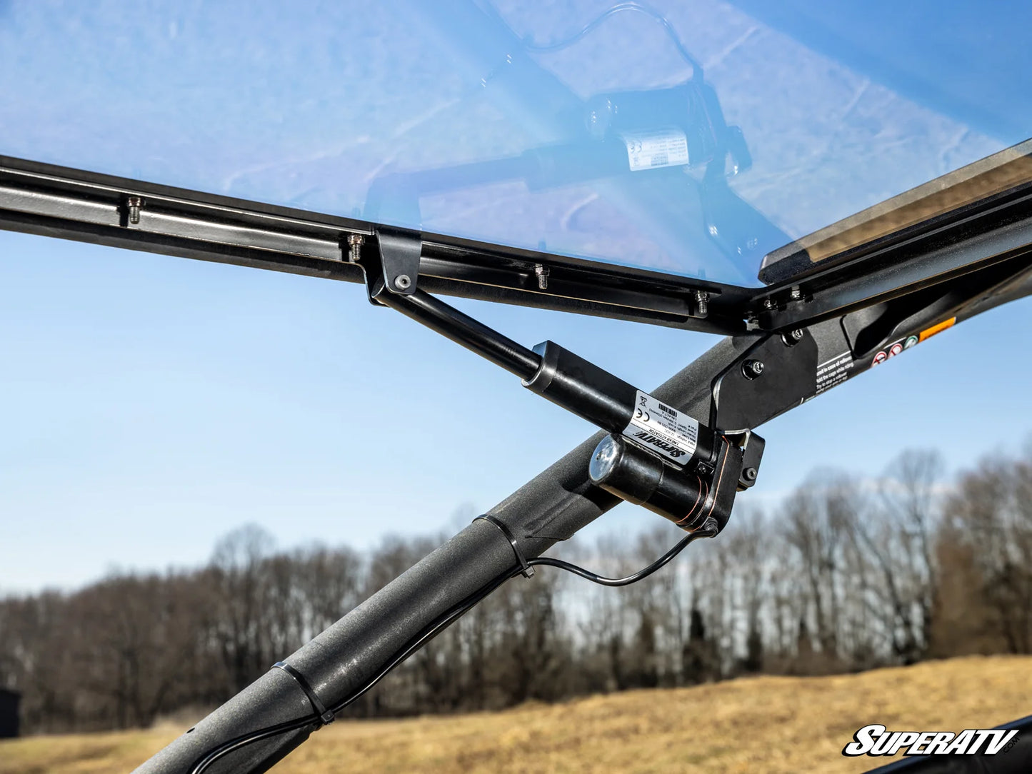 SuperATV - Can-Am Maverick R MaxDrive Power Flip Windshield