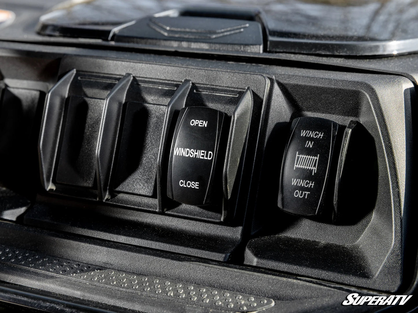 SuperATV - Can-Am Maverick R MaxDrive Power Flip Windshield