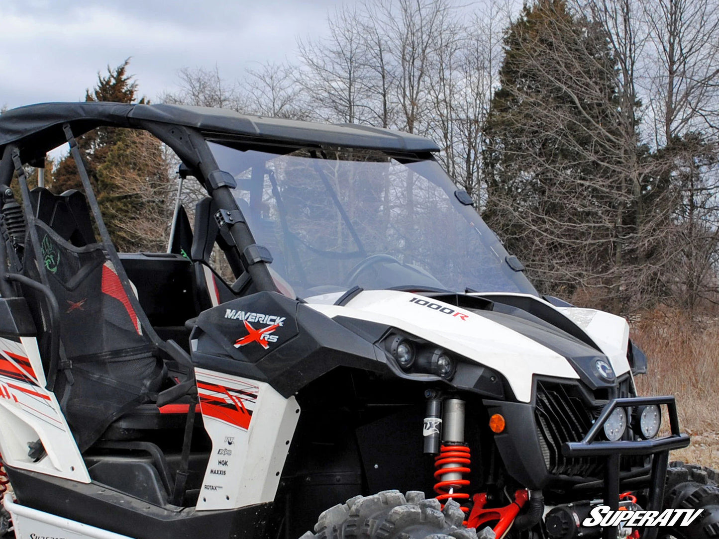 SuperATV - Can-Am Maverick Scratch Resistant Full Windshield