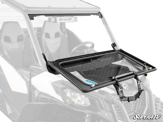 SuperATV - Can-Am Maverick Trail Flip Down Glass Windshield
