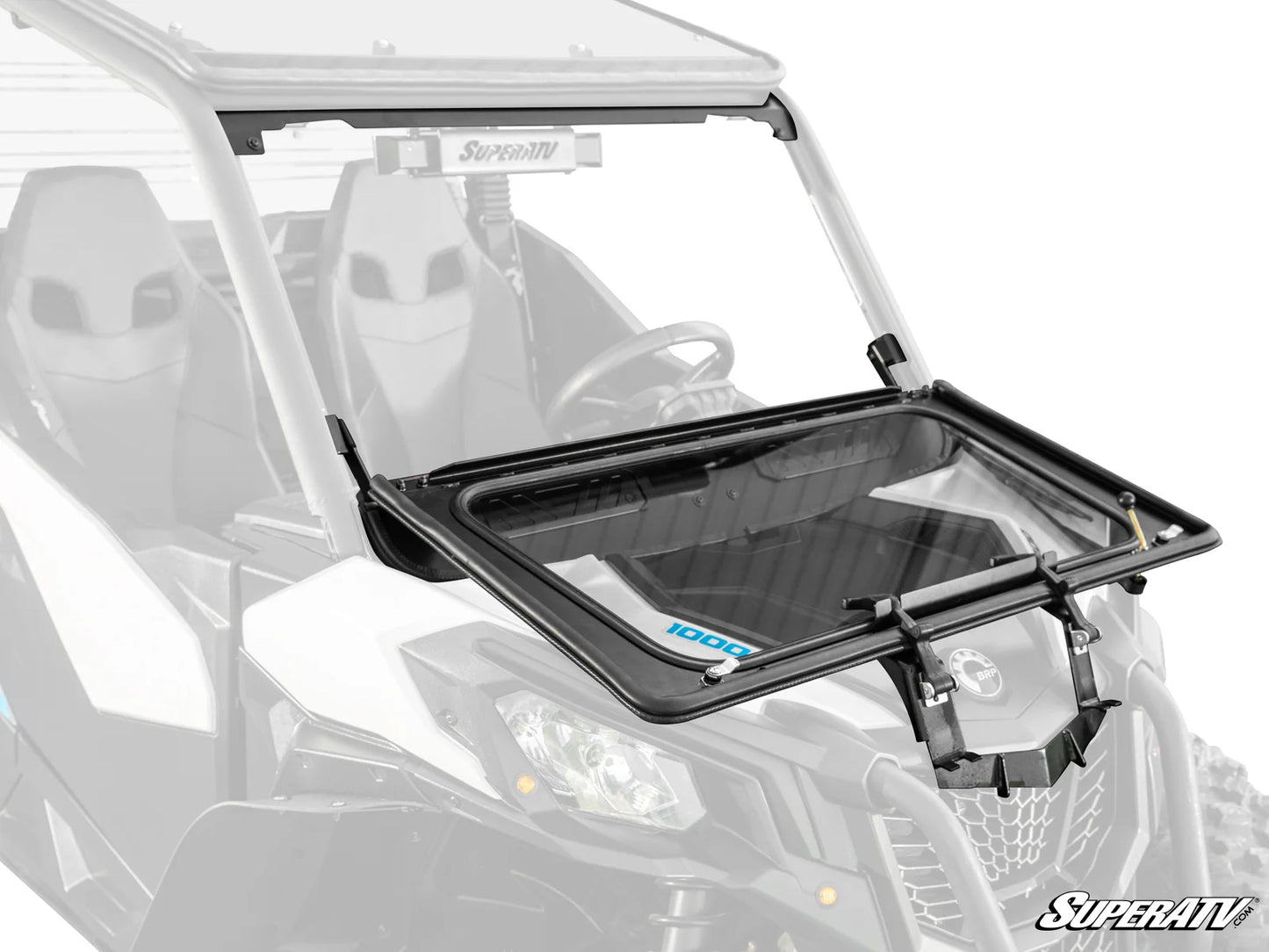 SuperATV - Can-Am Maverick Sport Flip Down Glass Windshield