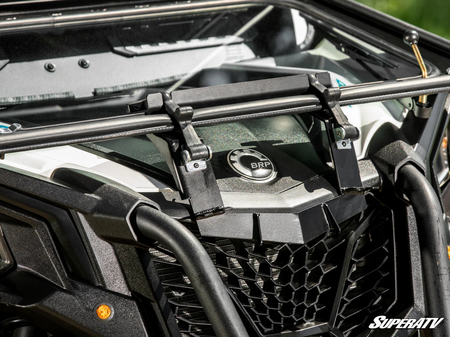 SuperATV - Can-Am Maverick Trail Flip Down Glass Windshield