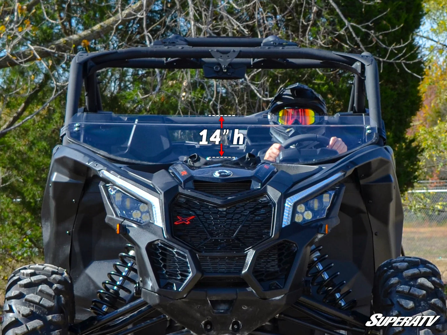 SuperATV - Can-Am Maverick X3 Half Windshield