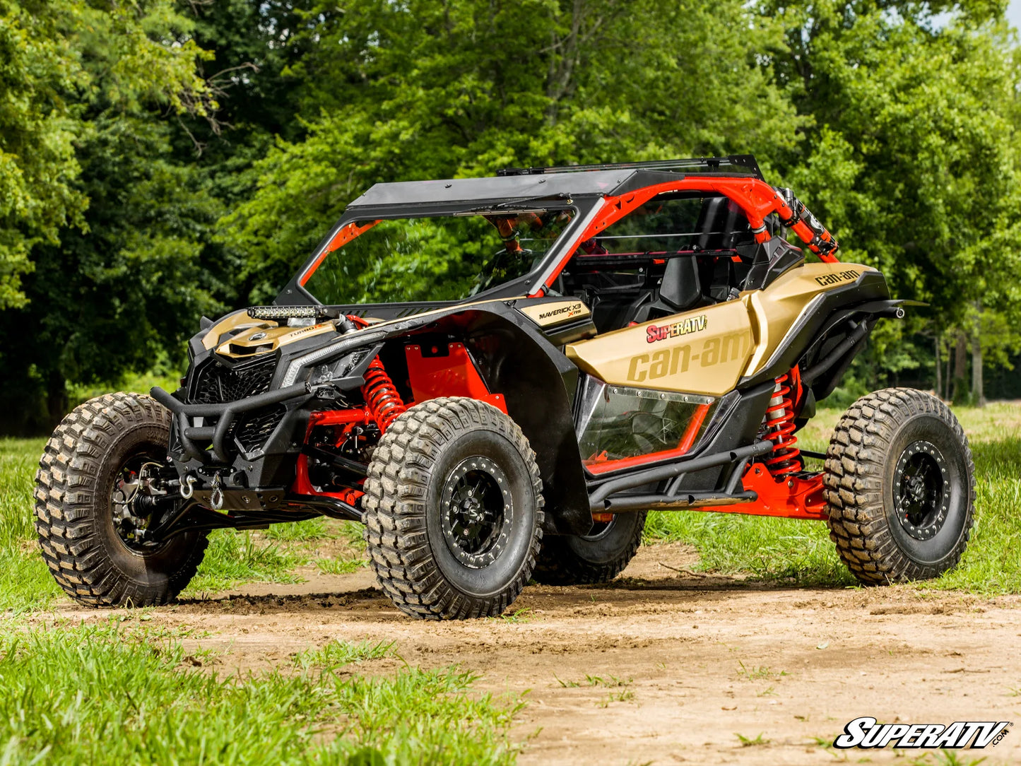 SuperATV - Can-Am Maverick X3 Atlas Pro Heim Joint 1.5" Forward Offset A-Arms