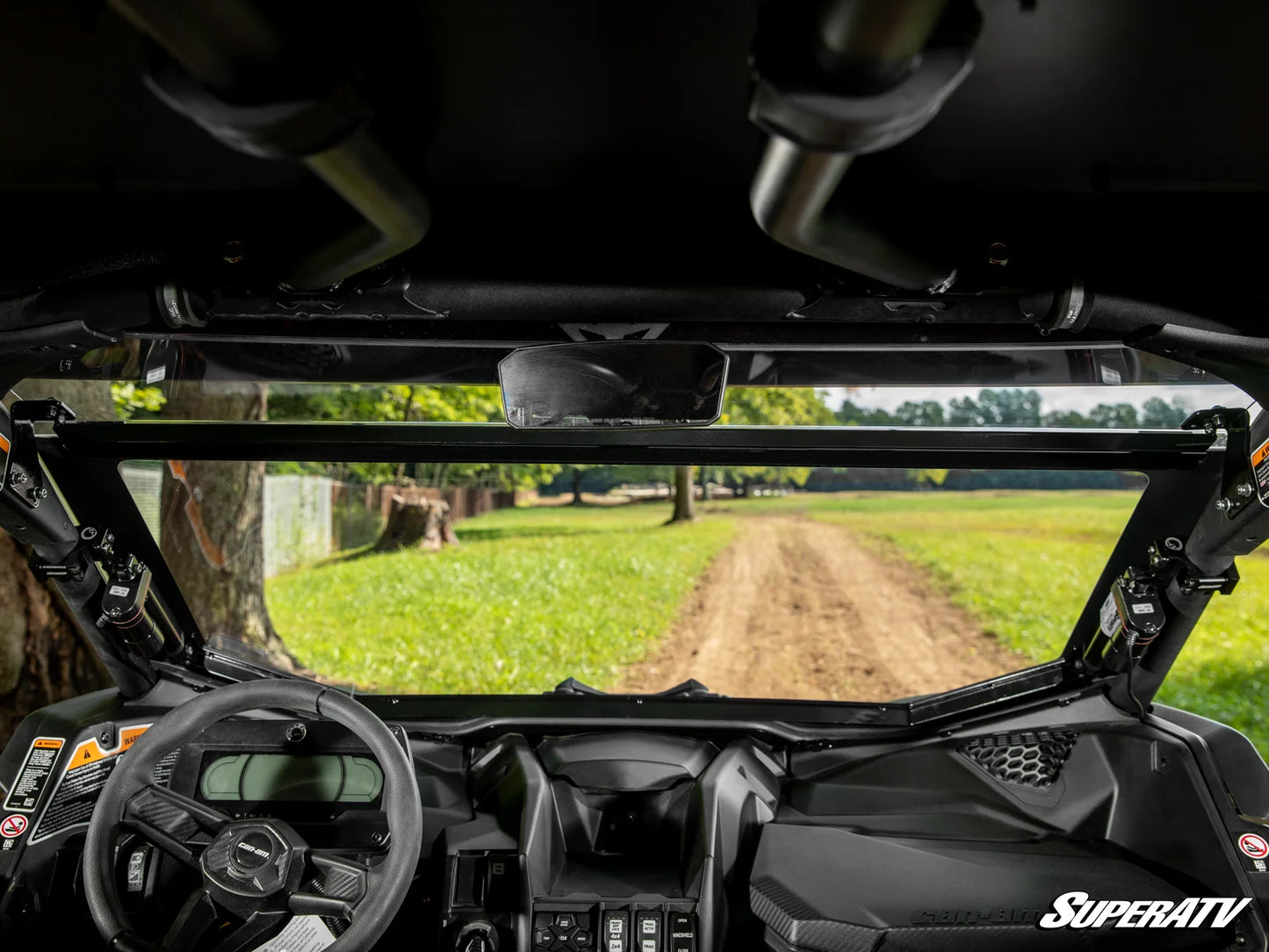 SuperATV - Can-Am Maverick X3 MaxDrive Power Flip Windshield