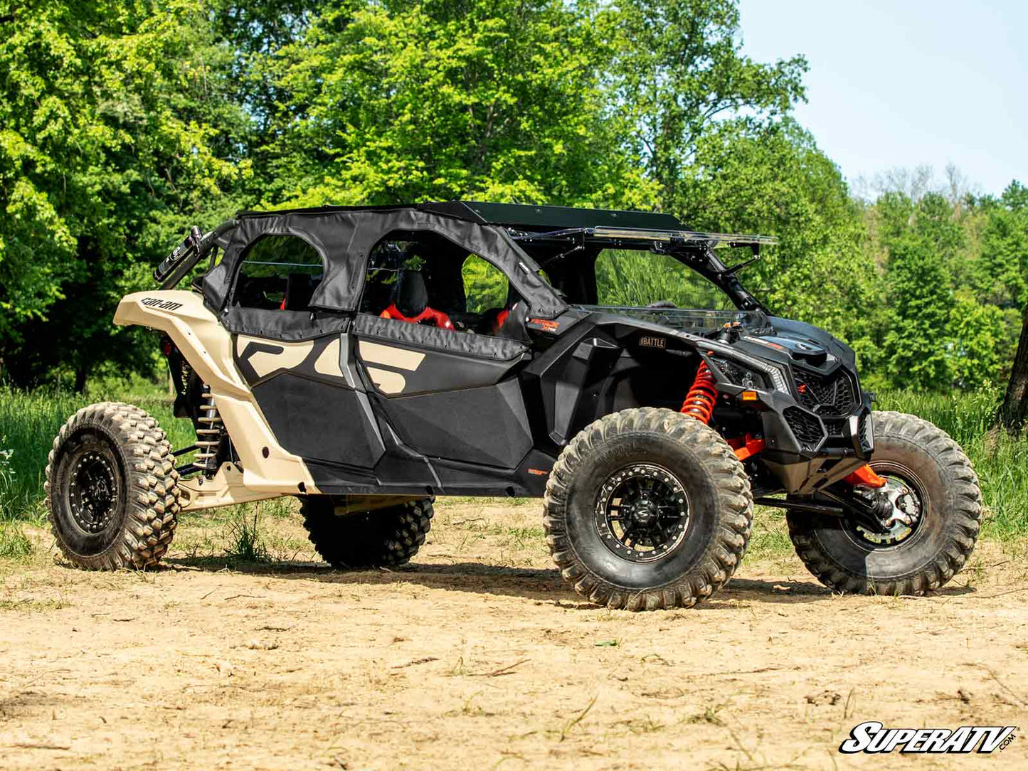 SuperATV - Can-Am Maverick X3 MAX Primal Soft Cab Enclosure Upper Doors