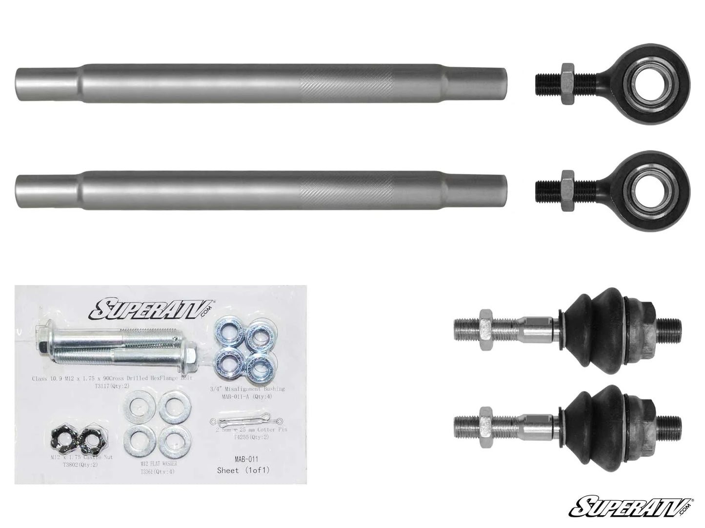 SuperATV - Can-Am Maverick X3 Heavy-Duty Tie Rod Kit