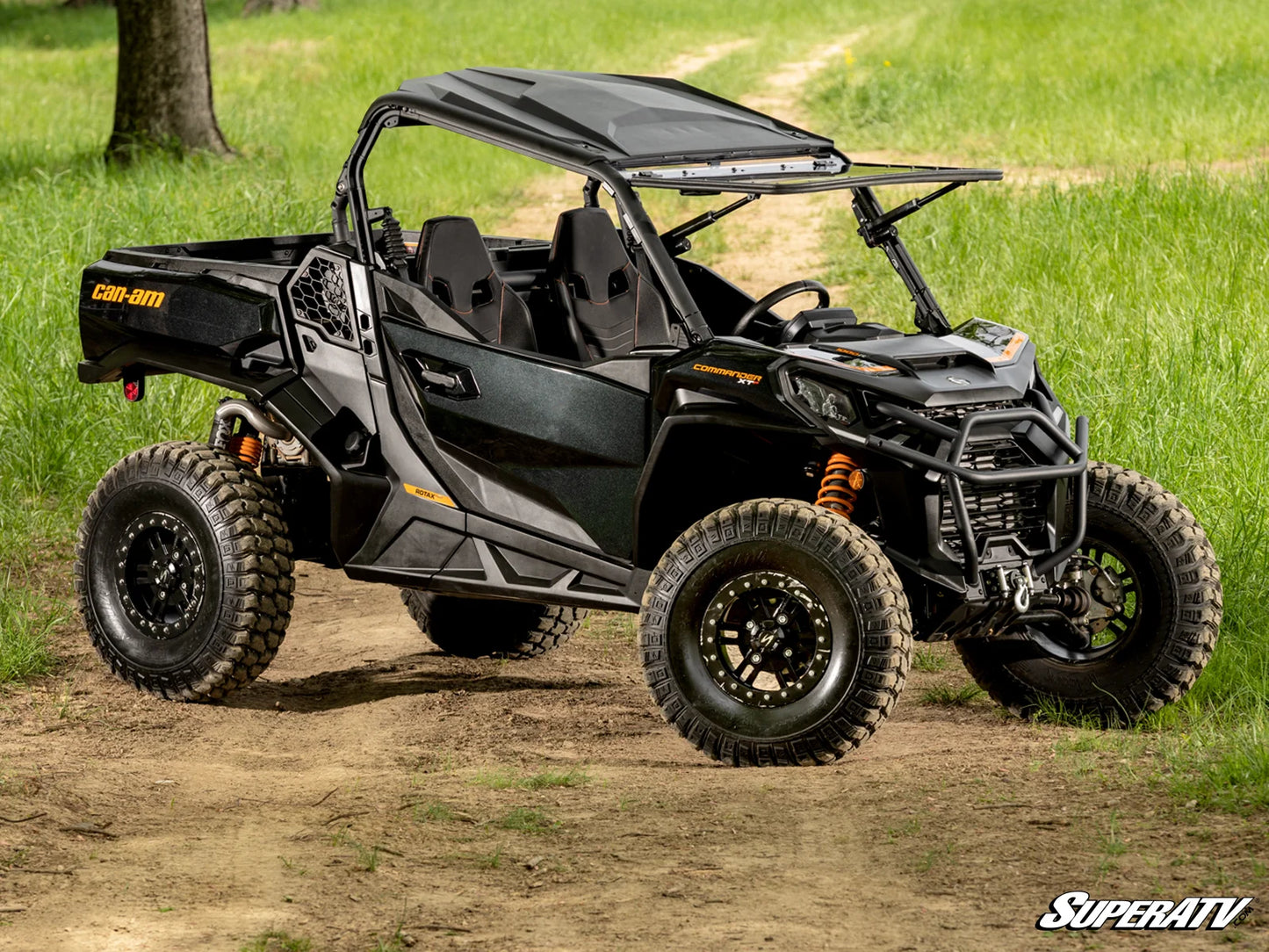 SuperATV - Can-Am Maverick Sport MaxDrive Power Flip Windshield