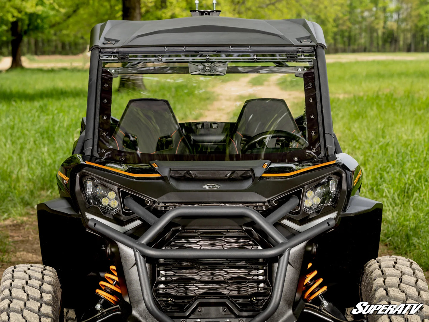 SuperATV - Can-Am Maverick Sport MaxDrive Power Flip Windshield