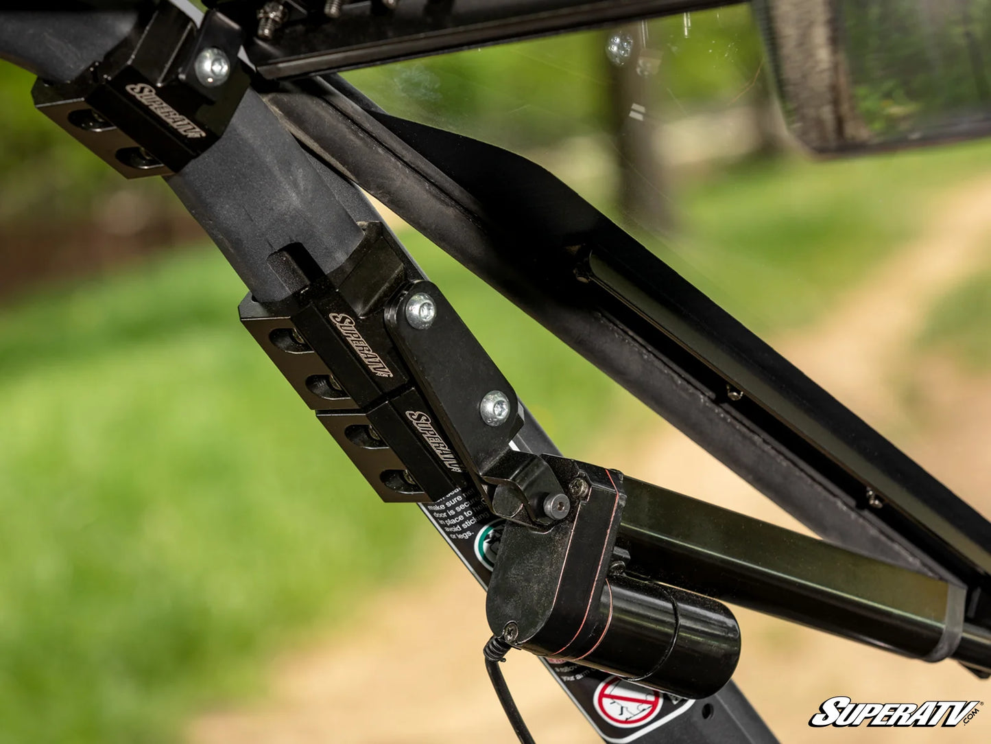 SuperATV - Can-Am Maverick Sport MaxDrive Power Flip Windshield