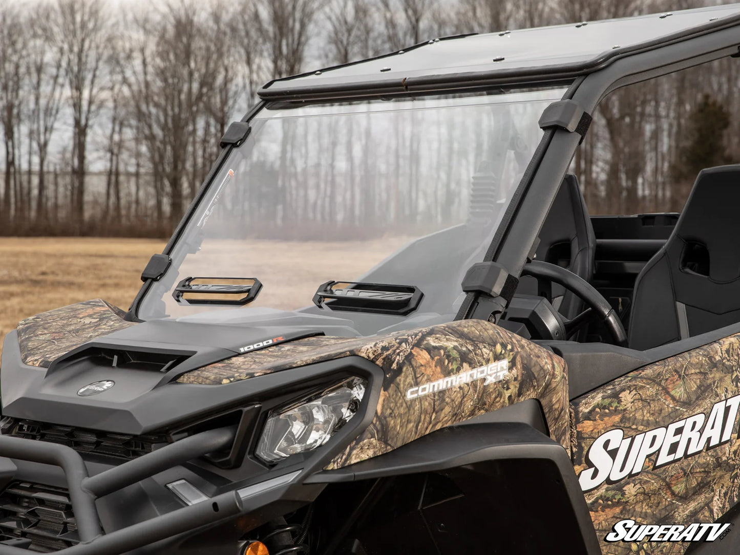SuperATV - Can-Am Maverick Sport Vented Full Windshield