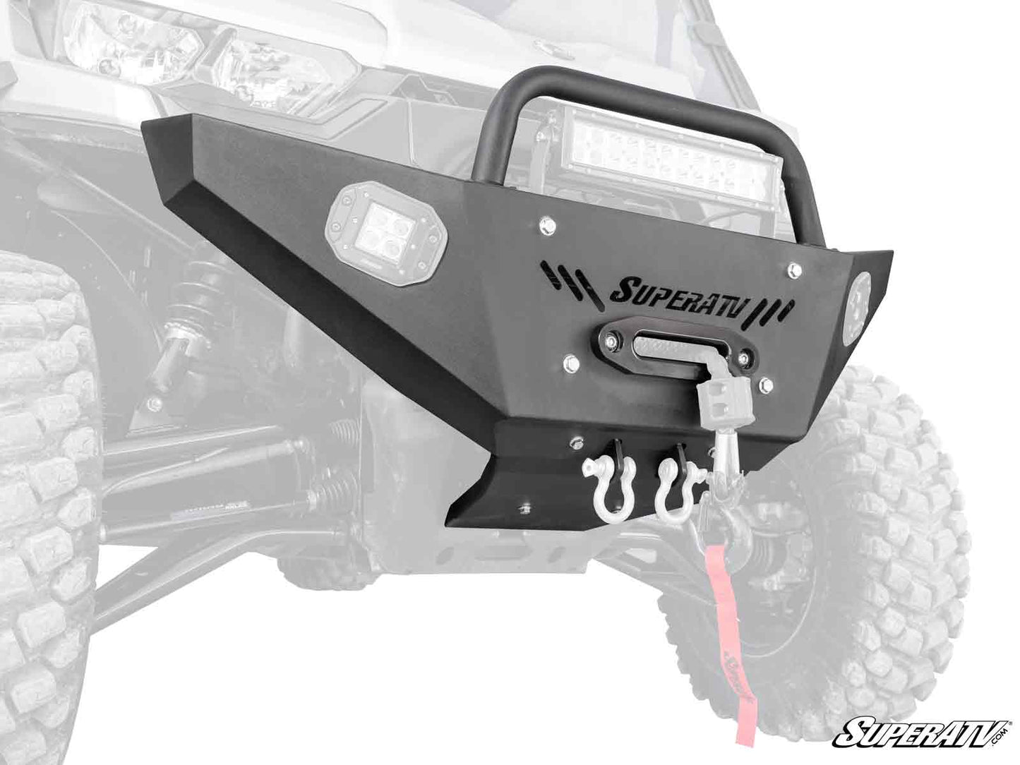SuperATV - Can-Am Defender Heavy Weight Winch-Ready Front Bumper
