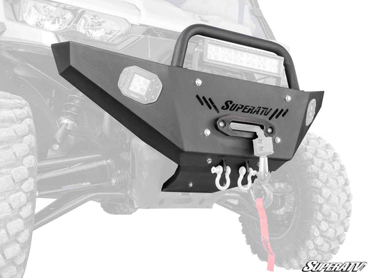 SuperATV - Can-Am Defender Heavy Weight Winch-Ready Front Bumper