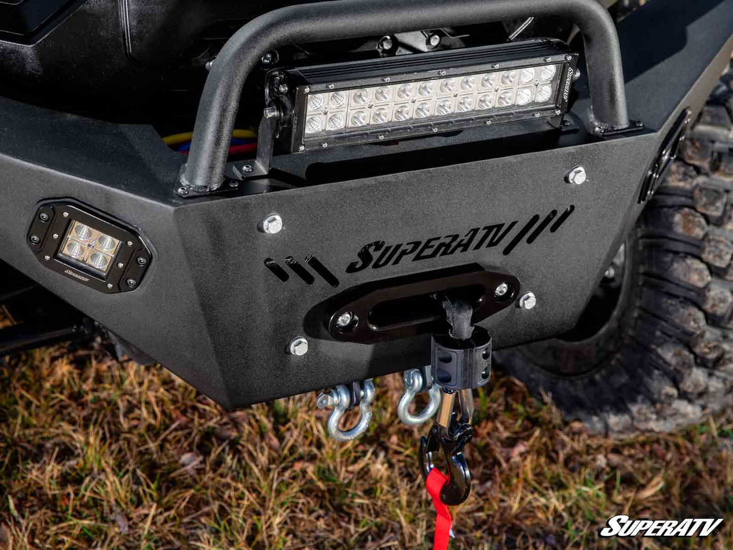 SuperATV - Can-Am Defender Heavy Weight Winch-Ready Front Bumper