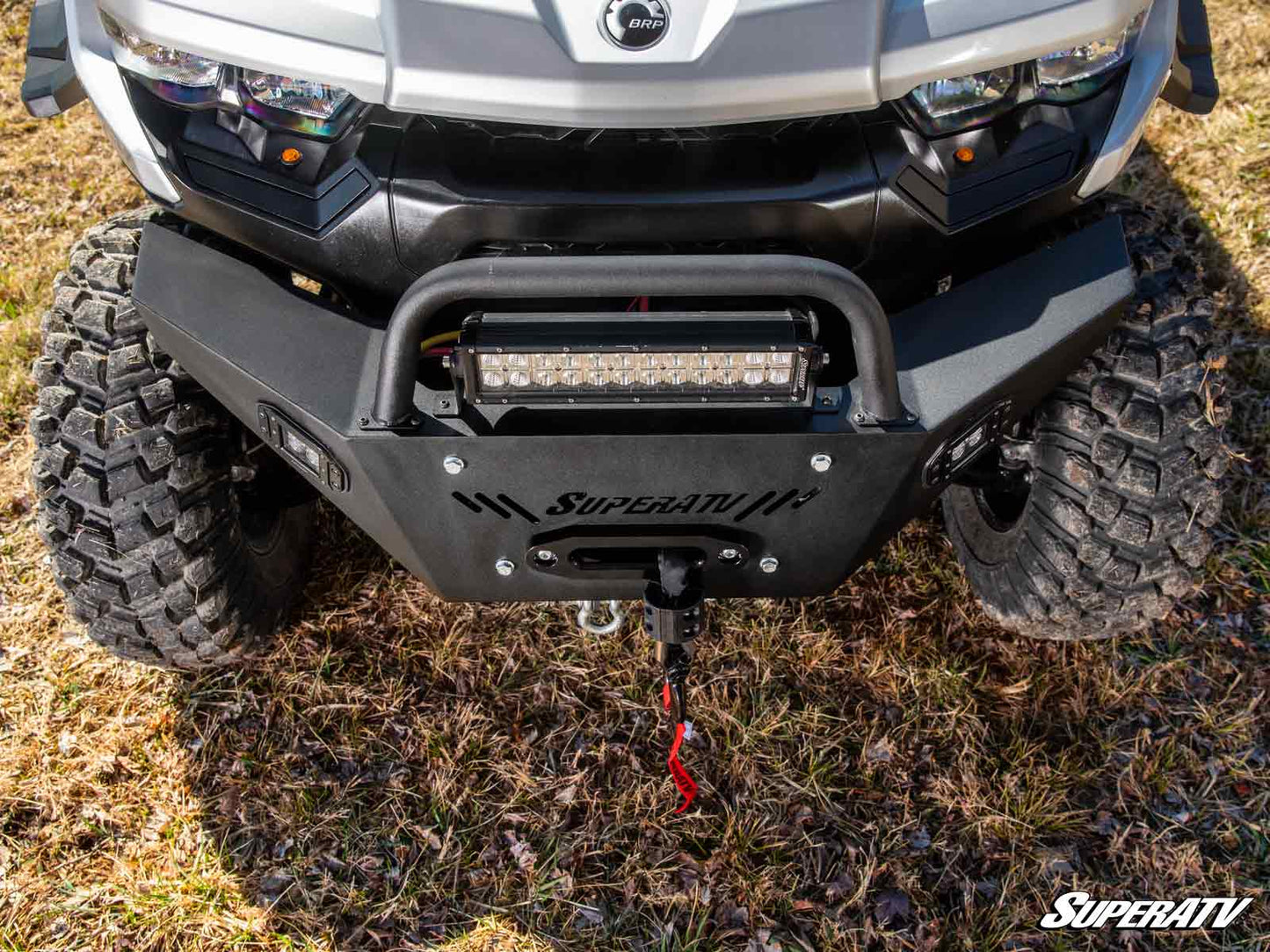 SuperATV - Can-Am Defender Heavy Weight Winch-Ready Front Bumper