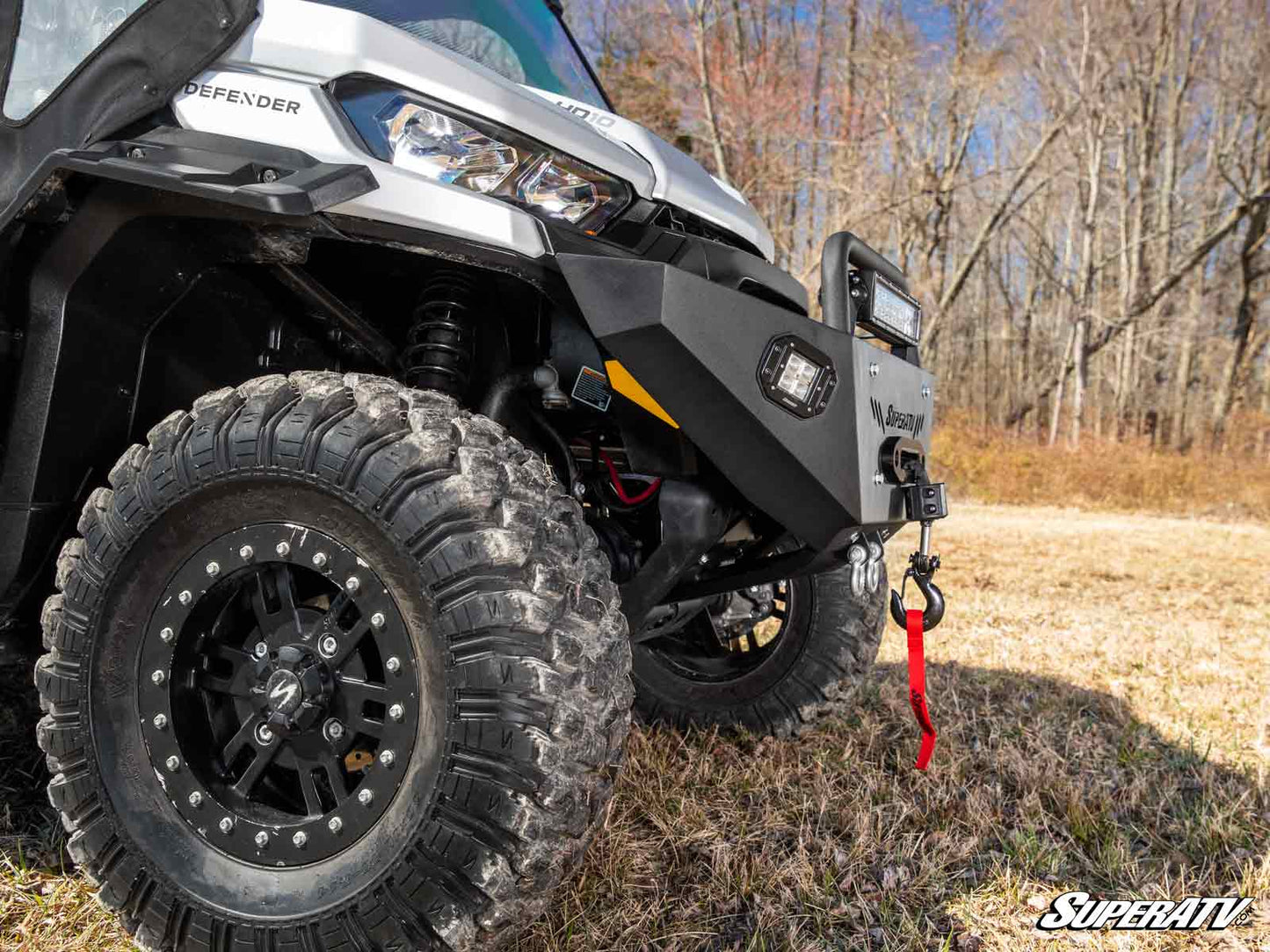 SuperATV - Can-Am Defender Heavy Weight Winch-Ready Front Bumper