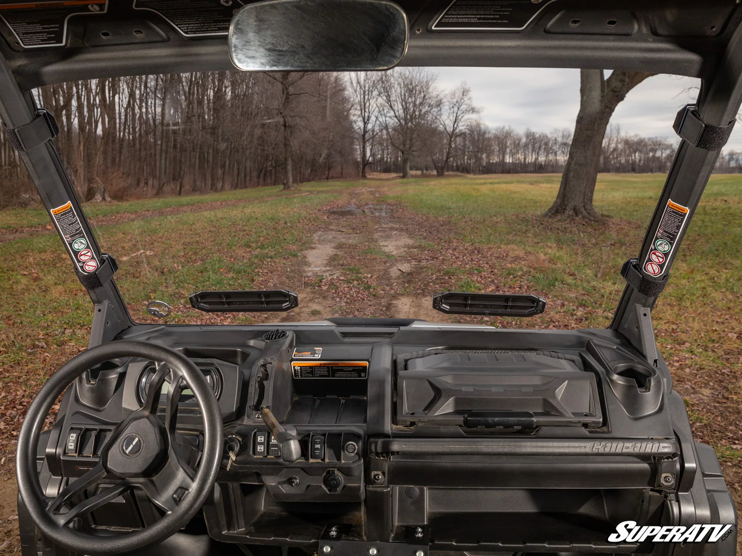 SuperATV - Can-Am Defender Vented Full Windshield