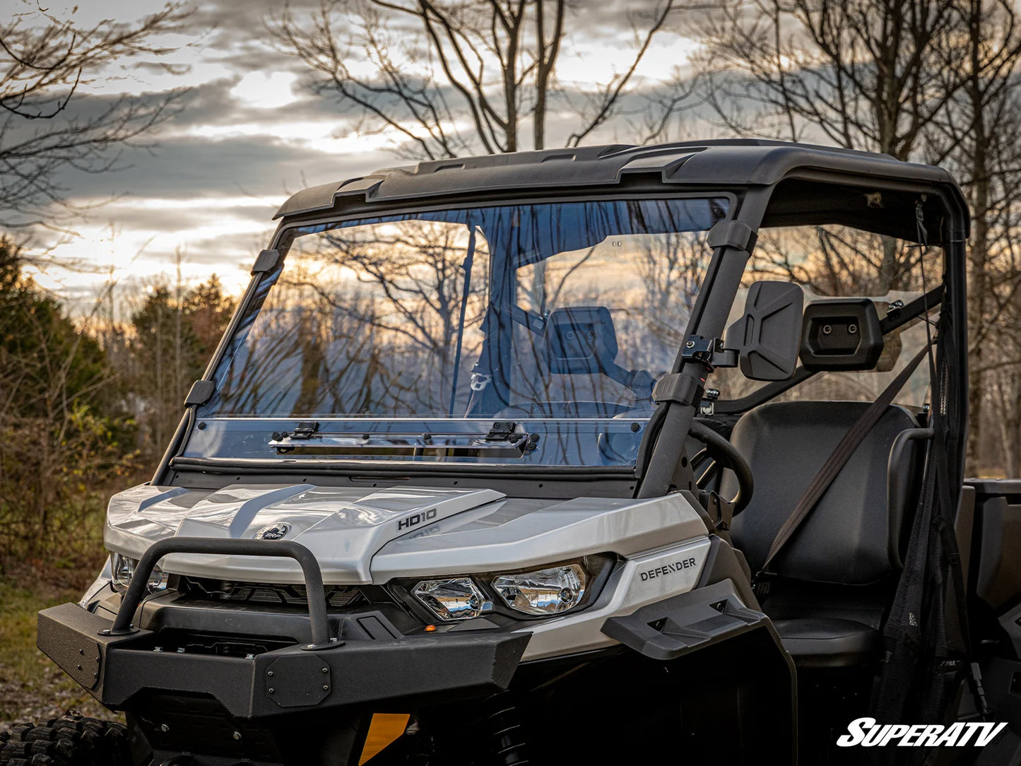 SuperATV - Can-Am Defender Vented Full Windshield