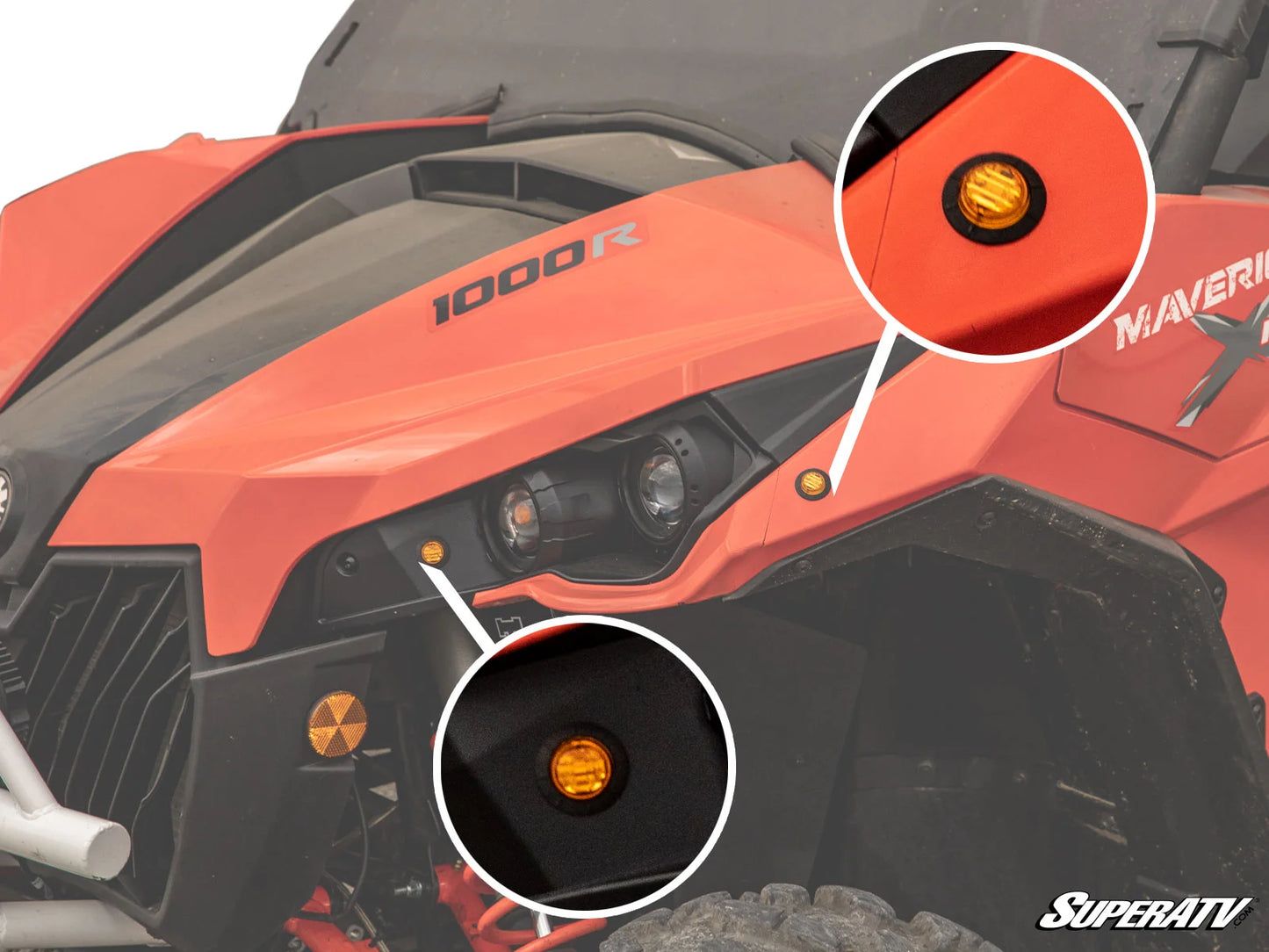 SuperATV - Can-Am Maverick Deluxe Plug & Play Turn Signal Kit