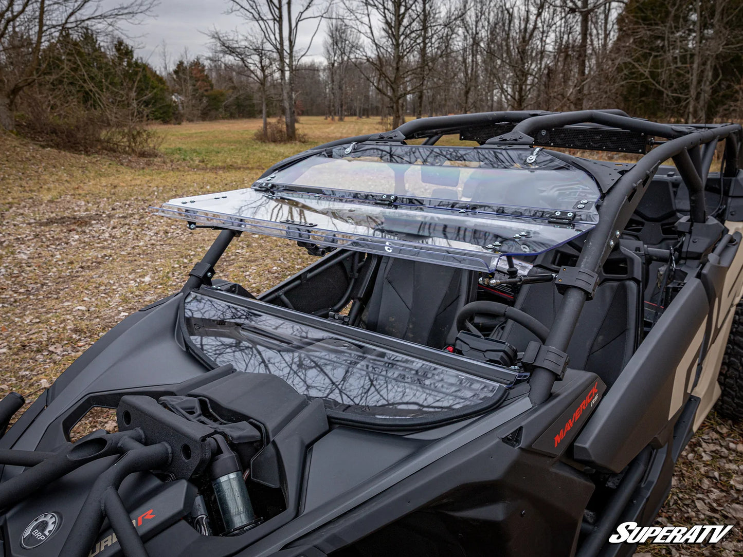 SuperATV - Can-Am Maverick X3 Flip Windshield