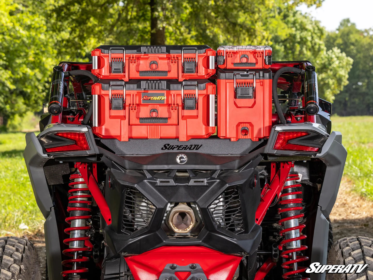 SuperATV - Can-Am Maverick X3 Milwaukee Compatible Bed Mount