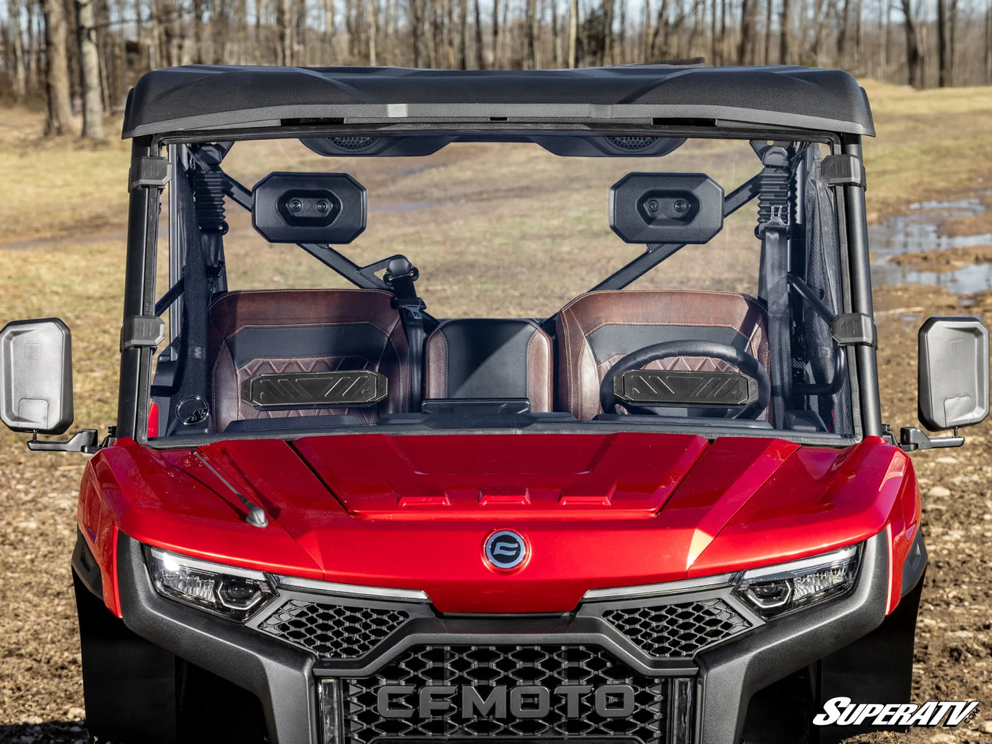 SuperATV - CFMOTO UForce U10 Pro Vented Full Windshield