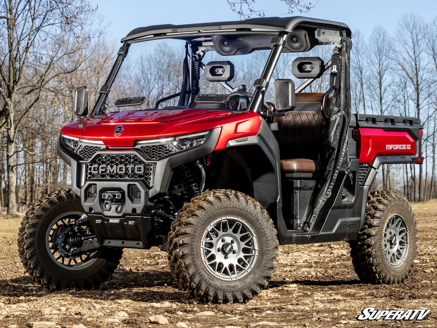 SuperATV - CFMOTO UForce U10 Pro Vented Full Windshield