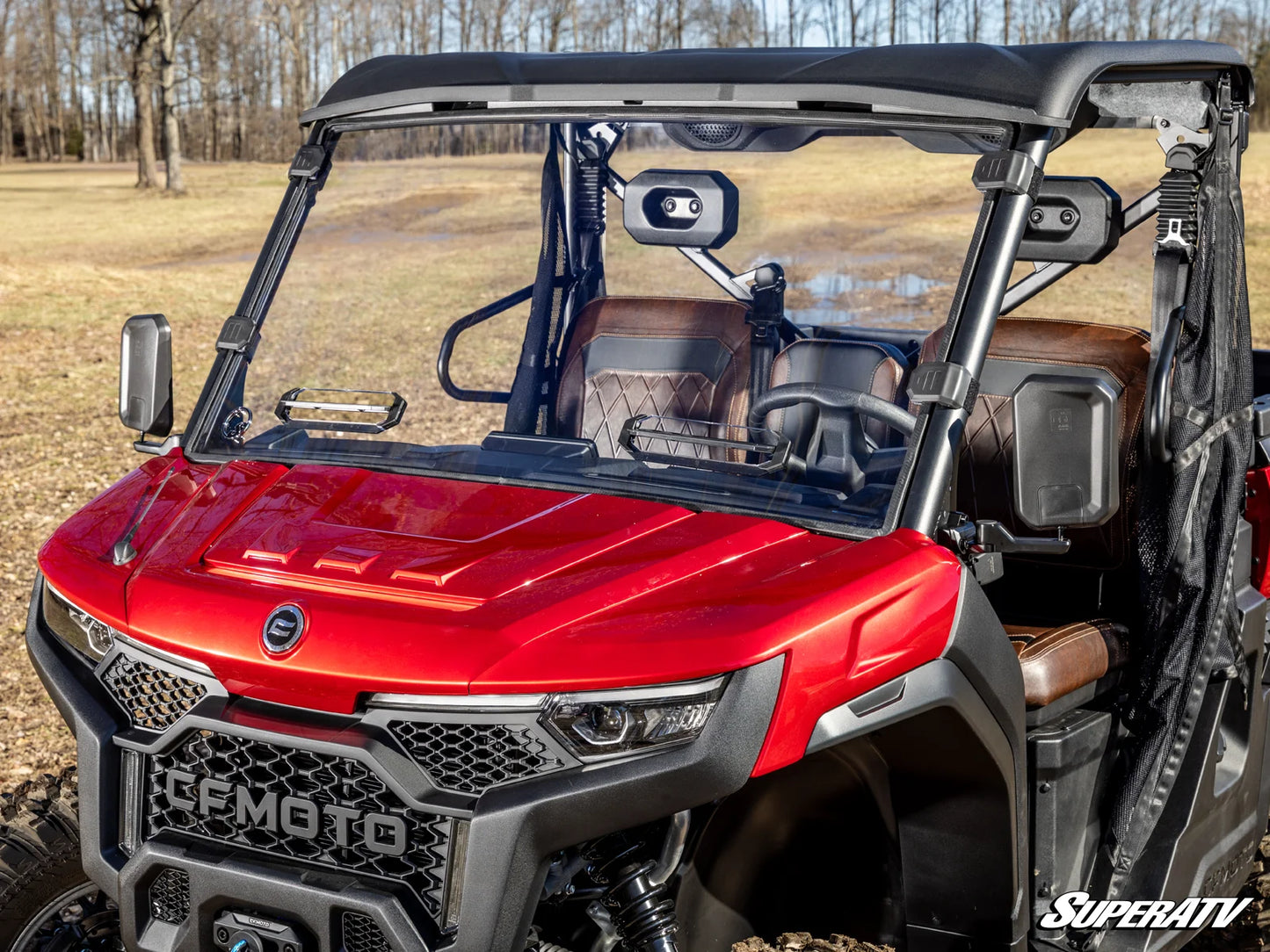 SuperATV - CFMOTO UForce U10 Pro Vented Full Windshield