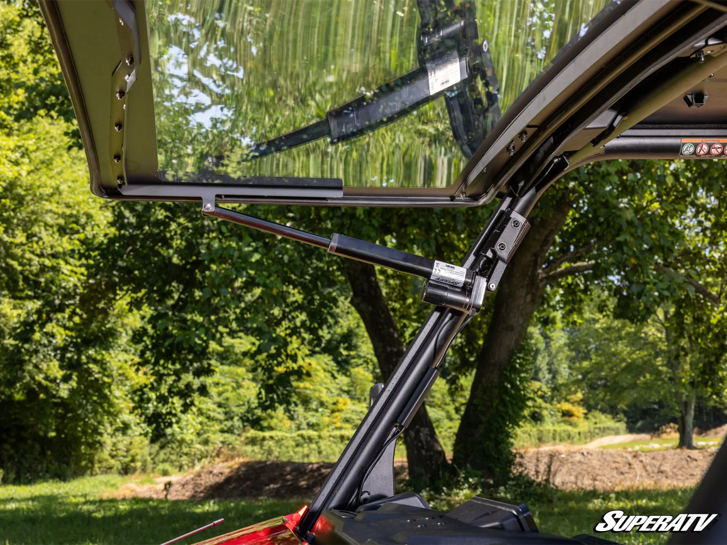 SuperATV - CFMOTO U10 Pro MaxDrive Power Flip Windshield