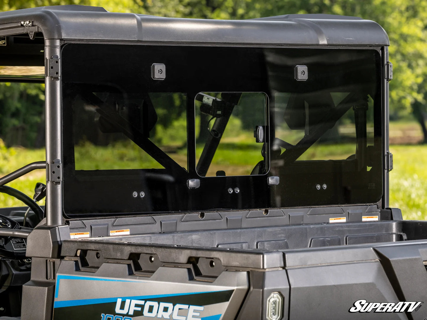 SuperATV - CFMOTO UForce 1000 Glass Sliding Rear Windshield